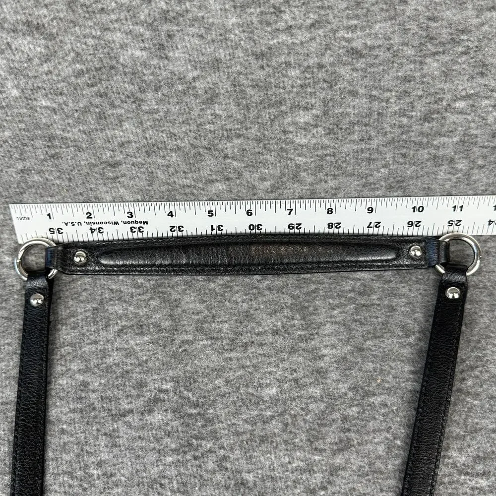 Coach Detachable Leather Strap Shoulder Top-Handle Polished Silver Hardware - Picture 6 of 6